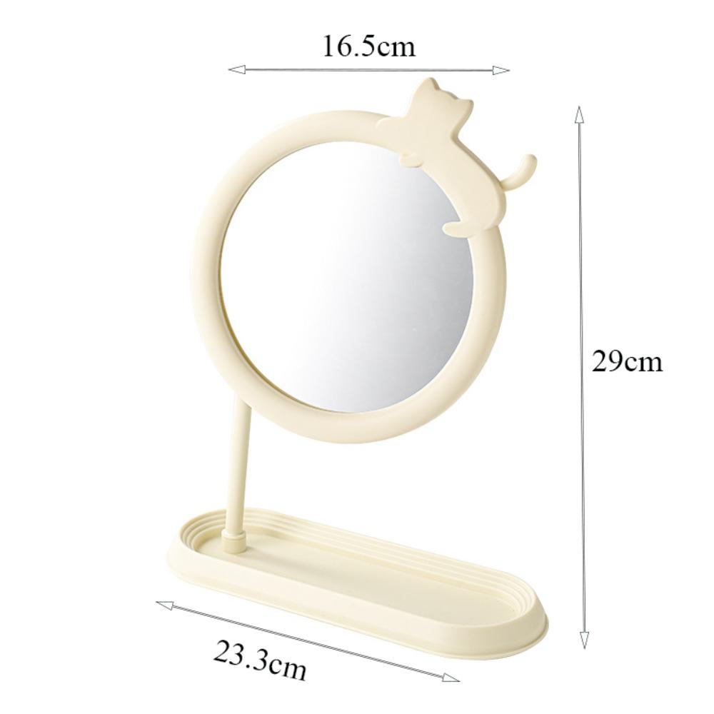 

Съемные зеркала для макияжа Многофункциональные декоративные зеркала Подарки Зеркало в форме облака cat beige