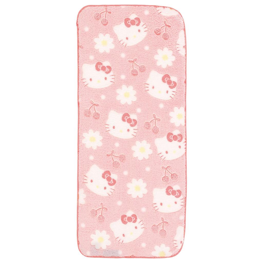 Marushin Face Sanrio Fluffy Cherry 3725009300 Towel, Character, Antibacterial, Deodorizing, 100% Cotton,