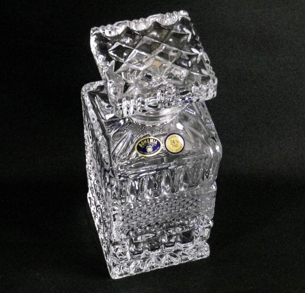 Bohemian Glass Crystal Decanter "Brittany