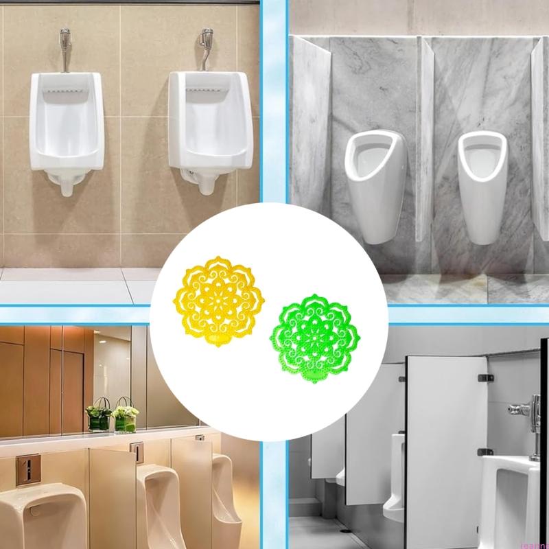 4pcs Anti Splashes Urine Deodorizer Tablets with Toilet Anti Clog Filter Screen Fragrances for Urinal Bucket Odor Control