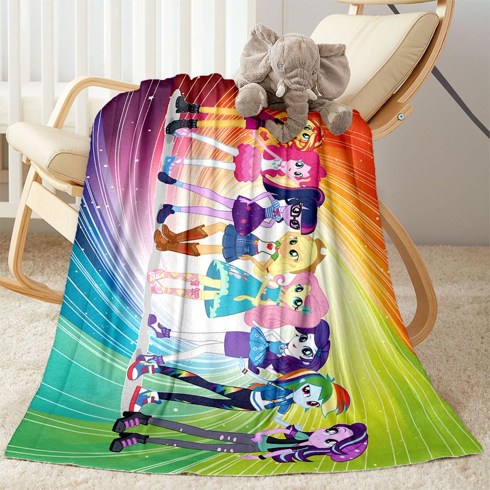 1pc Little Pony Friendship blanket Soft and Warm for Sofa Office Camping Travel Livingroom Great Gift for Friends and Family Comfortable