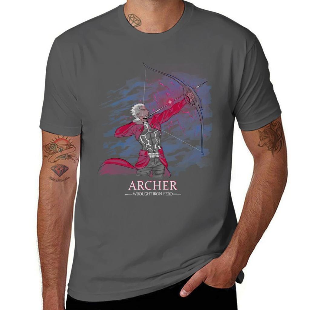 Archer TShirt Minimalist Plain Crew Neck TShirt