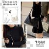 PHOLEEY Knit Dress with Fishtail Half Short Long Perfect for and Office Women's Skirt, Turtleneck, Slimming, Length, Sleeves, Fall/Winter, Elegant,