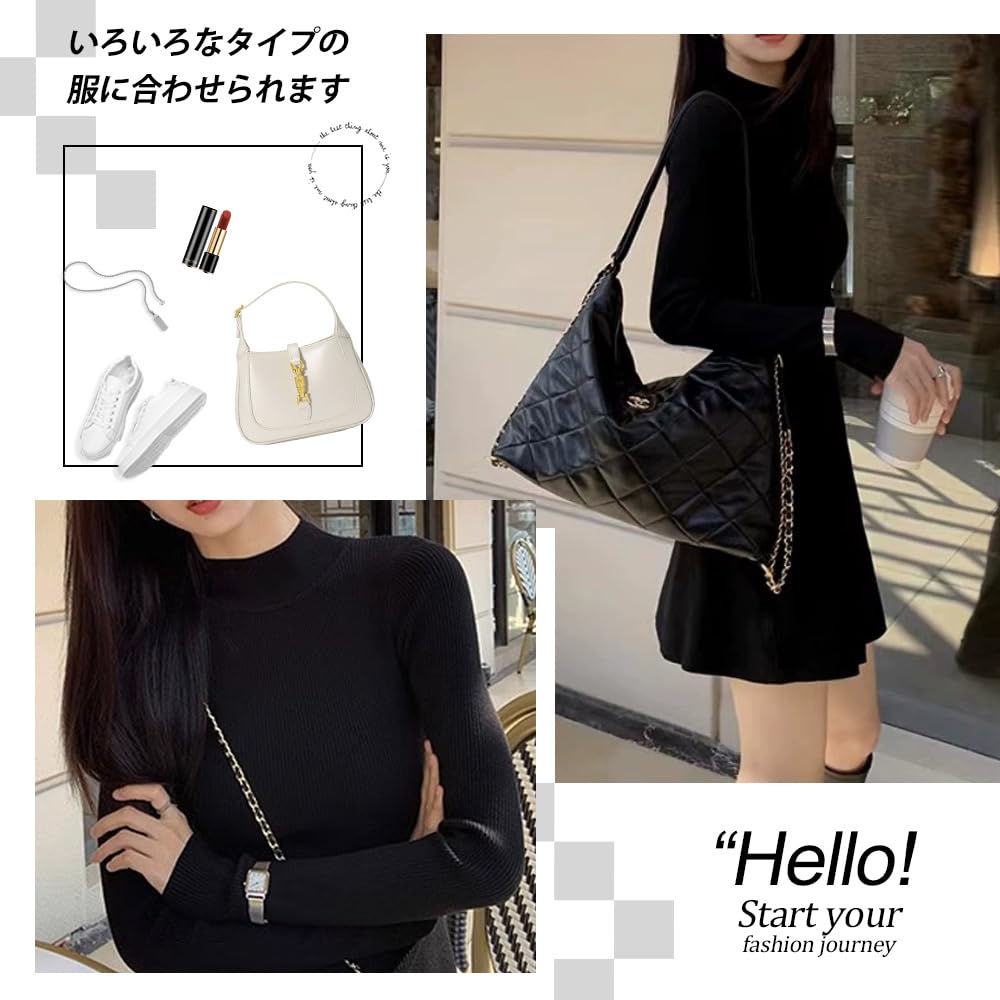PHOLEEY Knit Dress with Fishtail Half Short Long Perfect for and Office Women's Skirt, Turtleneck, Slimming, Length, Sleeves, Fall/Winter, Elegant,