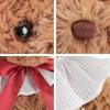 Curly Monica Bear Plush Toys Party Hats Stuffed Animals Cute Bear Doll Toys Soft Brown/Beige Hug Bear Plush Toy Wedding Gifts