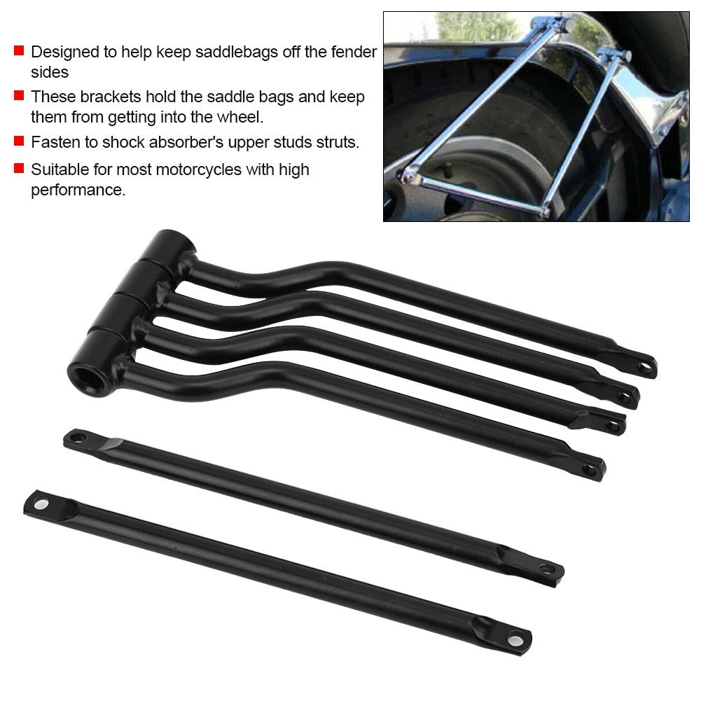 Motorcycle Stainless Steel Refit Saddlebag Side Support Bar Bracket Replacement Kit