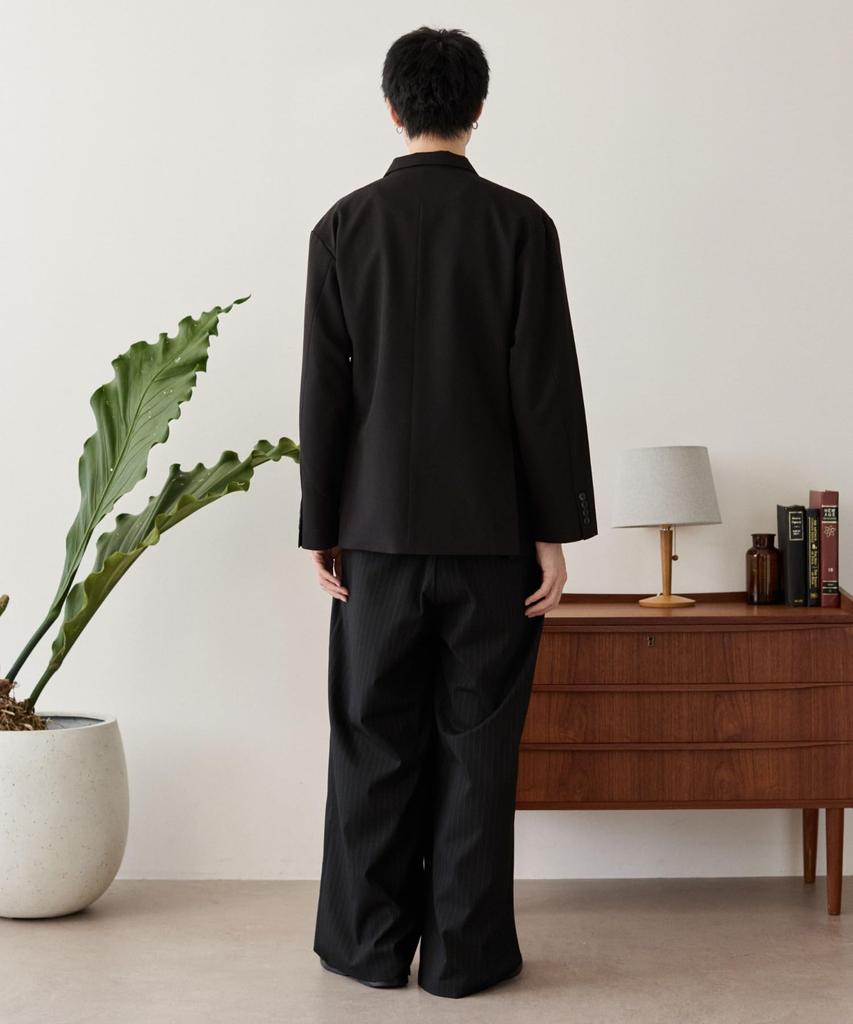 WEGO TR Tailored Size Black Double-Breasted Jacket, Men's, L,