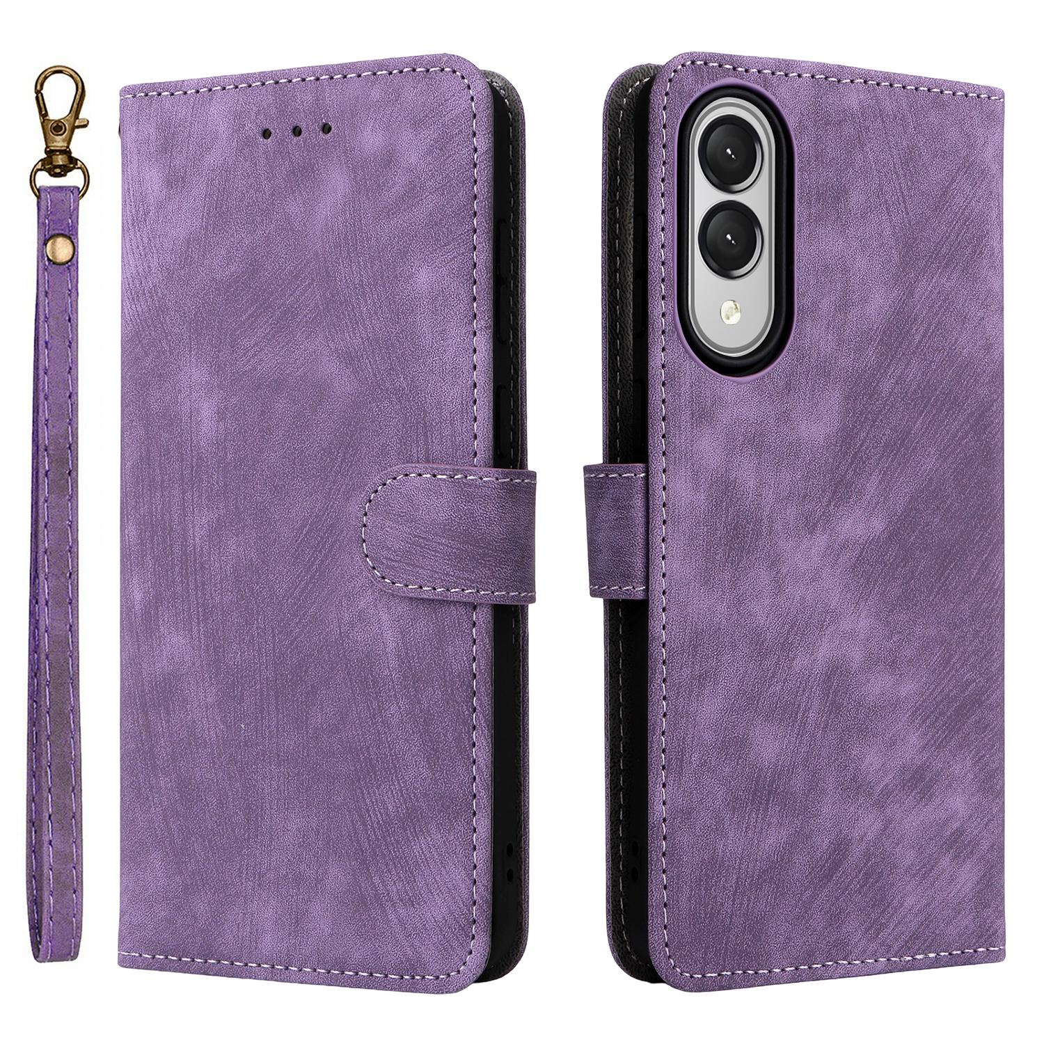 

Для Samsung Galaxy S25 Чохол-книжка з краєм Блокування RFID Покриття з ПУ шкіри Підставка для перегляду D