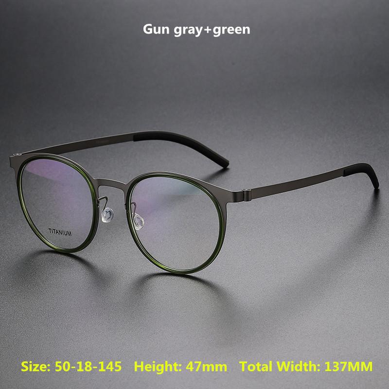Dänisches Design Optische Brillenbügel Herren 9704 Luxusmarke Reines Titan Brillenbügel Damen Korrektionsbrille Lesebrille
