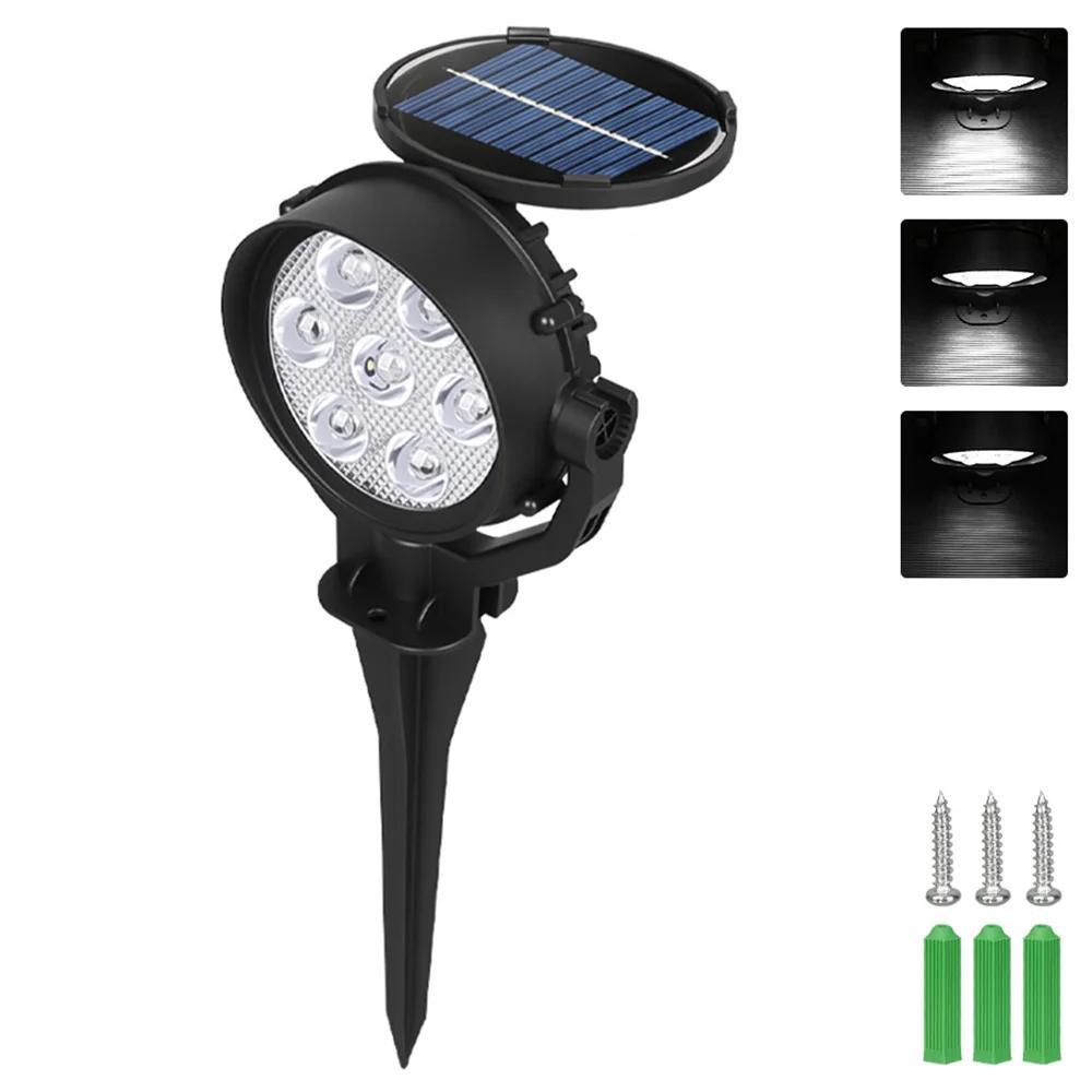 7 LED Solar Lawn Lamps Outdoor Solar Charging IP65 Waterproof Spot Light for Garden Backyard Driveway Patio Park Decor Lantern