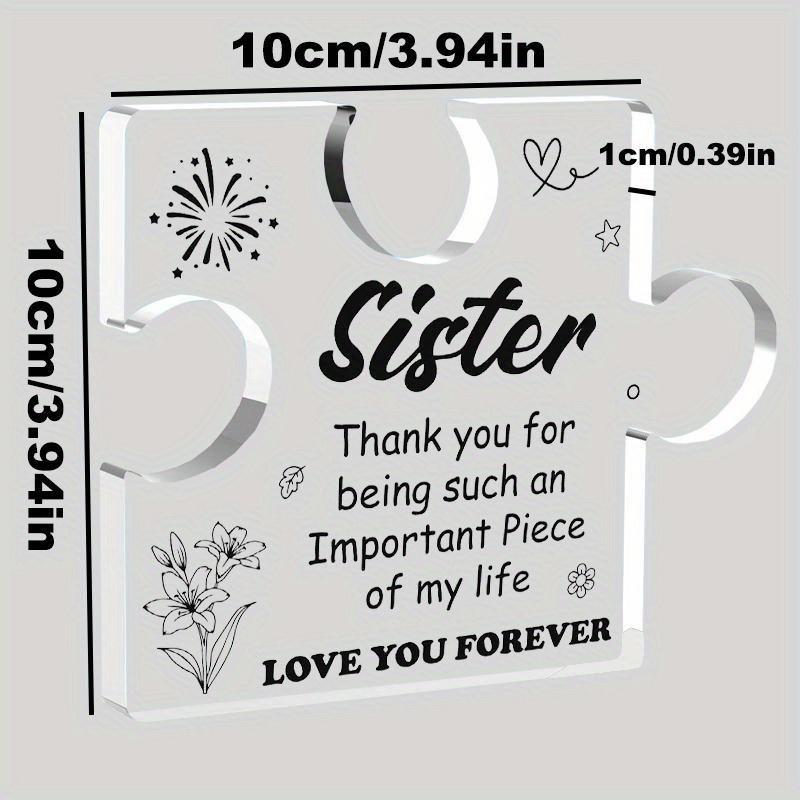 Eye catching Party Centerpiece Beautiful Acrylic Puzzle Gift from Brothers and Sisters