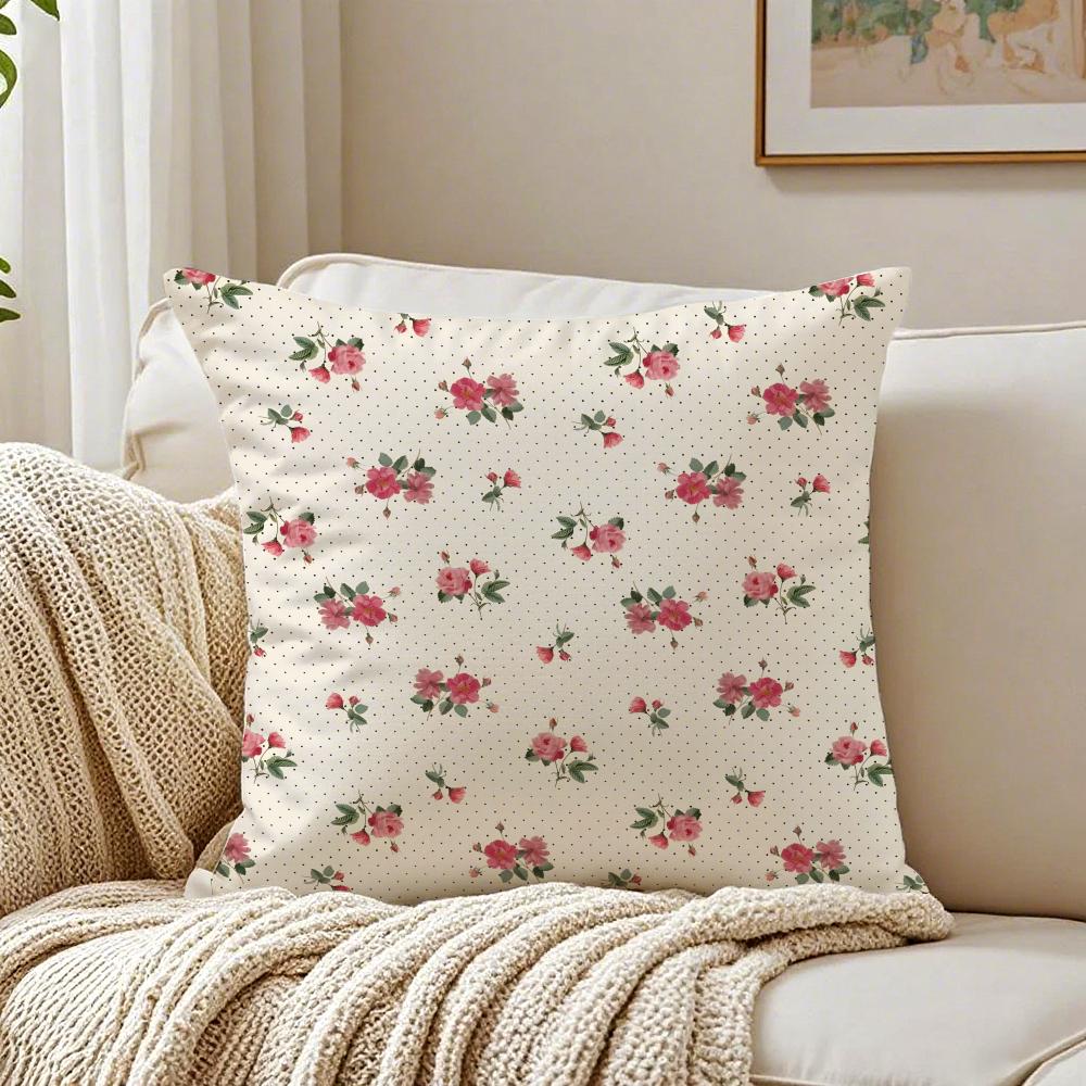 Warm Roses Bloom In Midsummer Cushion Cover Pillowcase Antidustmite living Room Sofa Decor Cushion Room