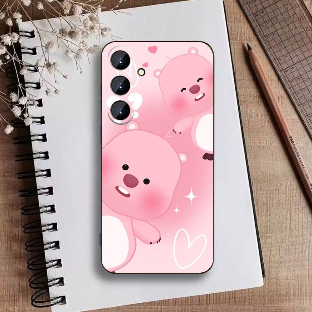 Süße Cartoon K-loopy Handyhülle Für Samsung Galaxy A73,A21s,A22,A31,A52,A53,A71,A41 Weiche Schwarze Hülle