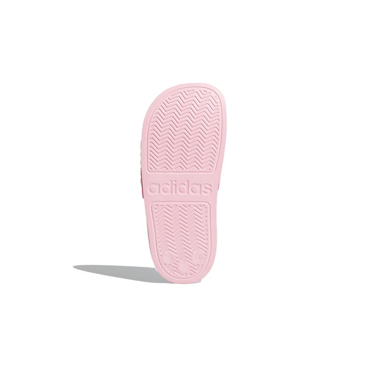 Kids' Adidas ADILETTE SHOWER Slip Resistant Anti Kick Slippers White Pink G27628