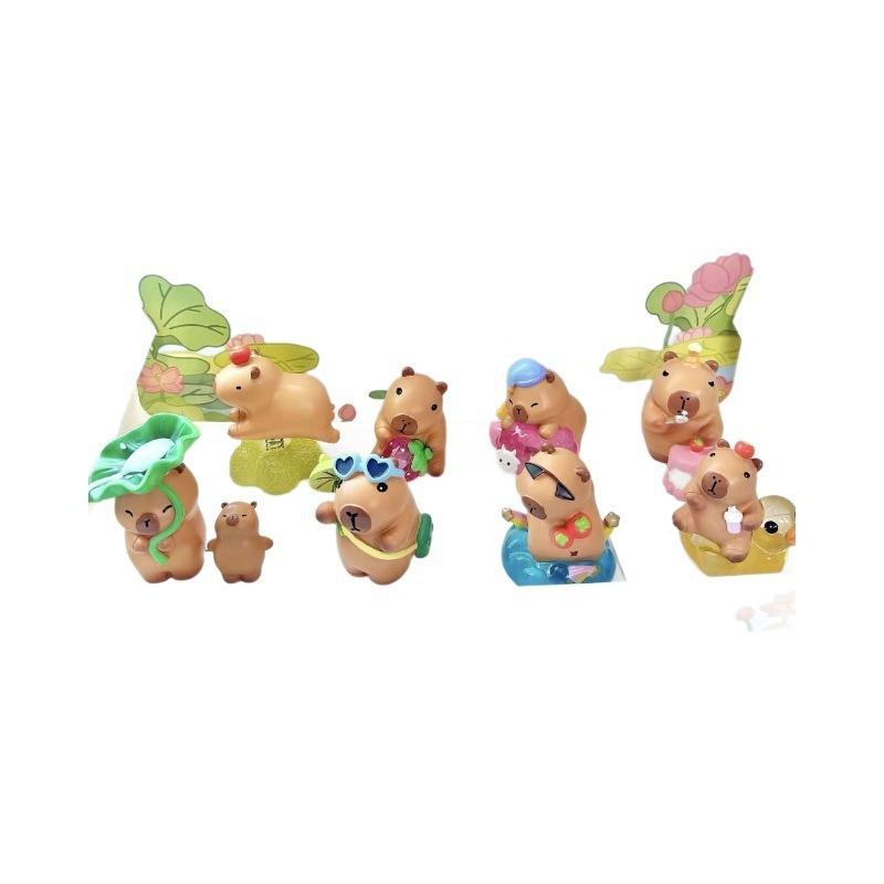 Capybara Plush Doll: Internet Celeb Emotionally Stable Desktop Ornament & Children's Gift Blind Box.