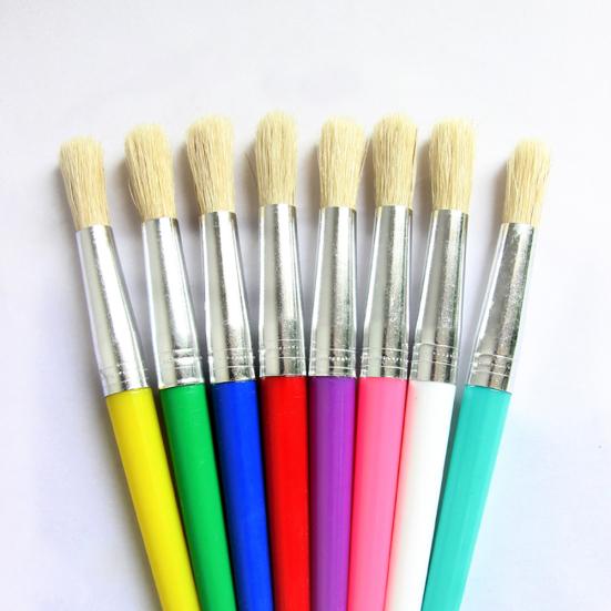 4 bucăți/set copii perie pentru vopsea pentru păr, ulei, perii acrilice pentru pictura, consumabile