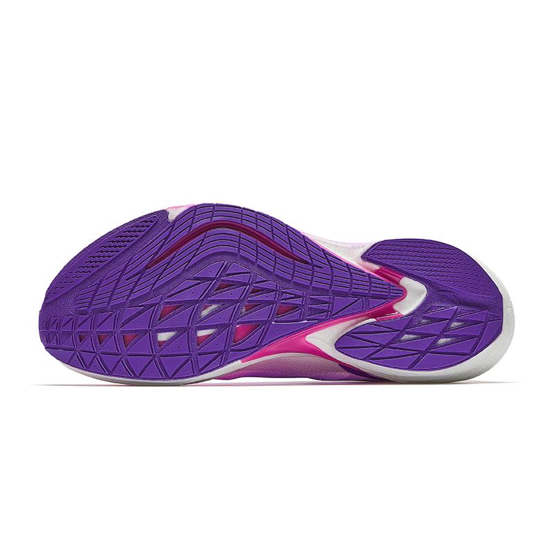 Anta Fabric Low top Running Shoes Men's Fluorescent Rose Purple/Grape Purple/Papyrus White 112625583-10