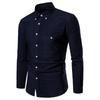 Men's Solid Color Jacket With Pockets Large Size Long Sleeve Shirt Casual Sports Jacket