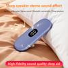Altavoz Bluetooth de Conducción Ósea Bajo la Almohada Ruido Blanco Ayuda para Dormir Barra de Sonido Pantalla LED Reproductor de Música MP3 TF Apagado Temporizado
