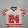 American T-shirt olive jersey cross-border Amazon 3D printed polyester short-sleeved football retro letter logo