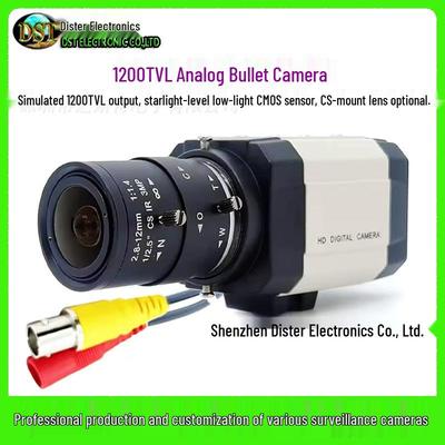 Caméra Industrielle Analogique HD 1200TVL - 2,8-12 mm pour Surveillance Domestique et Moniteur TV