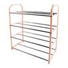 4-layer Metal Shoe Rack Easy Assembly Metal Space-saving