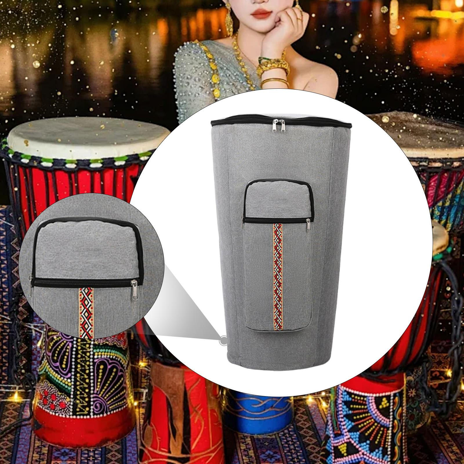 

Bag African Drum Adjustable Shoulder Straps Dustproof Waterproof Oxford Cloth Backpack 8 inch