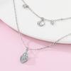 New Sterling copper Moon Protective Hand Pendant Chain Necklace 925 copper Charm Necklace for Women Fine Zircon Gift