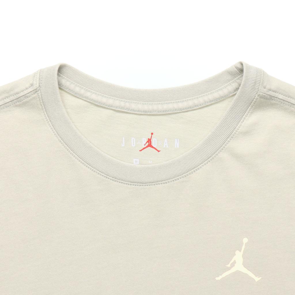 Air Jordan Dunk Silhouette Basketball Sports Casual Short Sleeve T-Shirt Men Tops Beige AQ3735-334