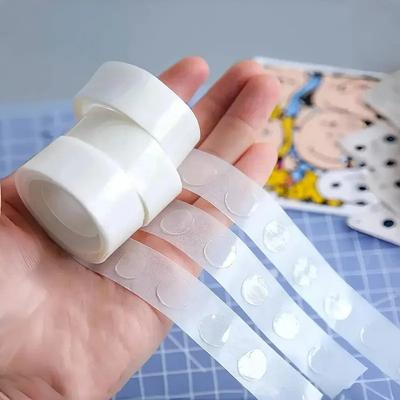 100pcs/roll Points Dots Double Sided for Balloons, Removable Clear Stickers for Christmas Wedding Birthday Party Decoration