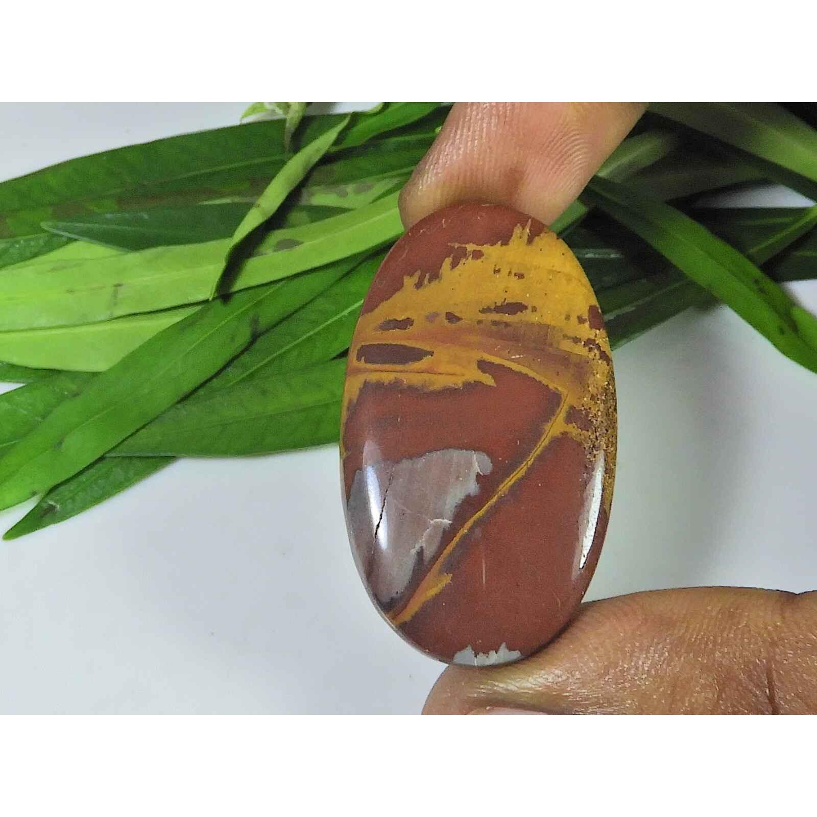 

22X40X05MM Natural Noreena Jasper Oval Cabochon Loose Gemstone 47Cts SK-3834