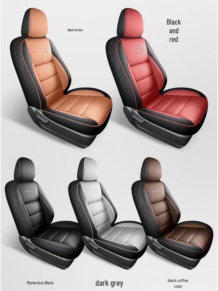 New Model Leather Car Seat Cushion for Great Wall Cannon - Five-Seat, Universal Fit, All Seasons