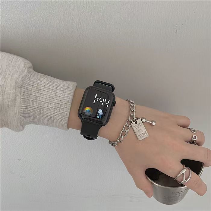 Elektronische Uhr, Einfache Ein-Knopf-Uhr, Schüleruhr