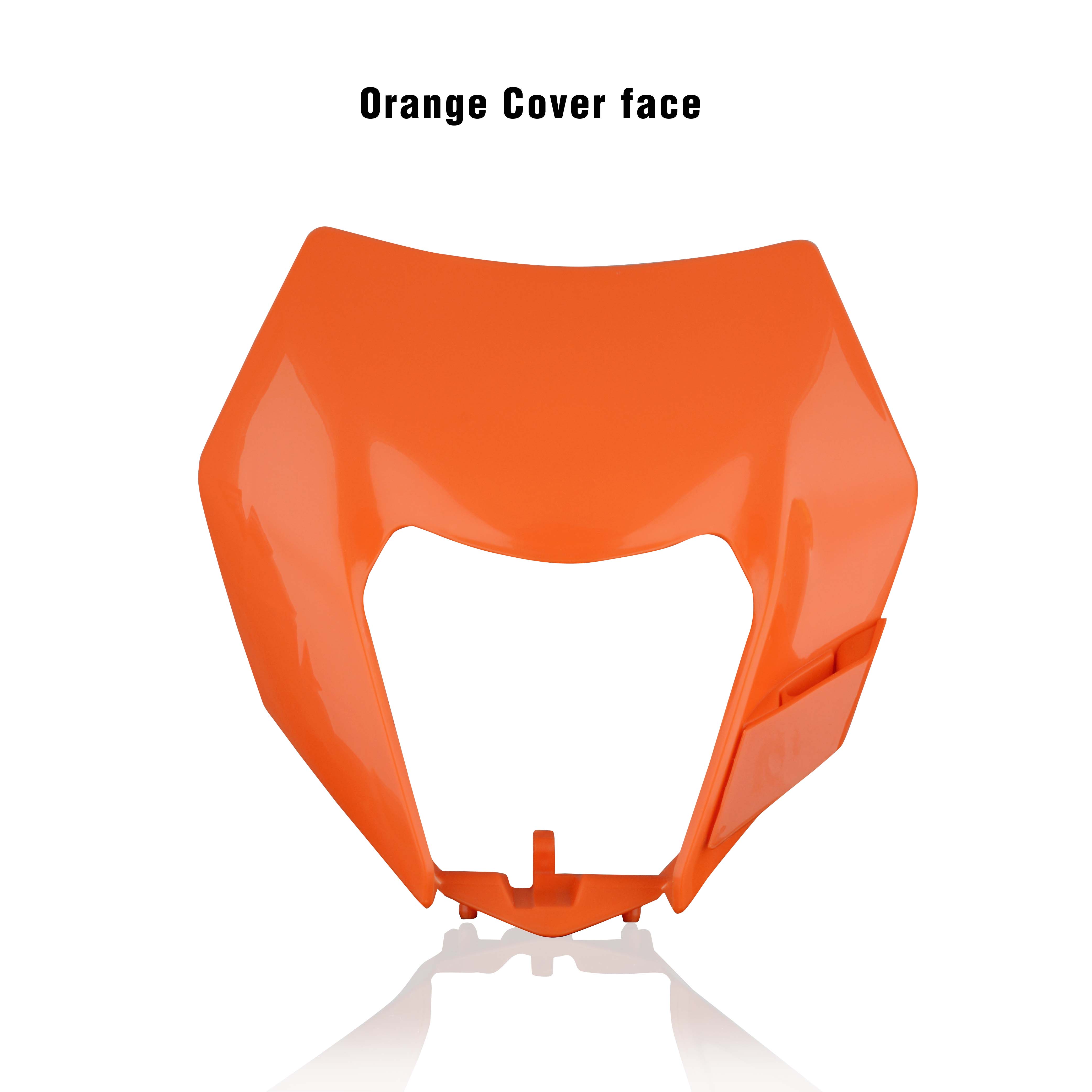 MCHMFG Motorcycle New Headlight Headlamp For KTM  FOR KTM EXC EXCF SX SXF XC XCF XCW XCFW 125 150 250 300 350 450 530 Orange Cover face 2