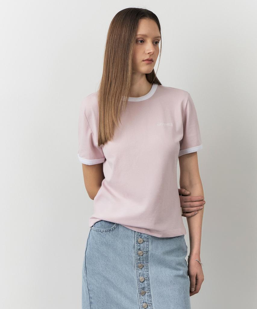 CITYBREEZE Small Logo Ringer Short Sleeve T-Shirt_3 Colors