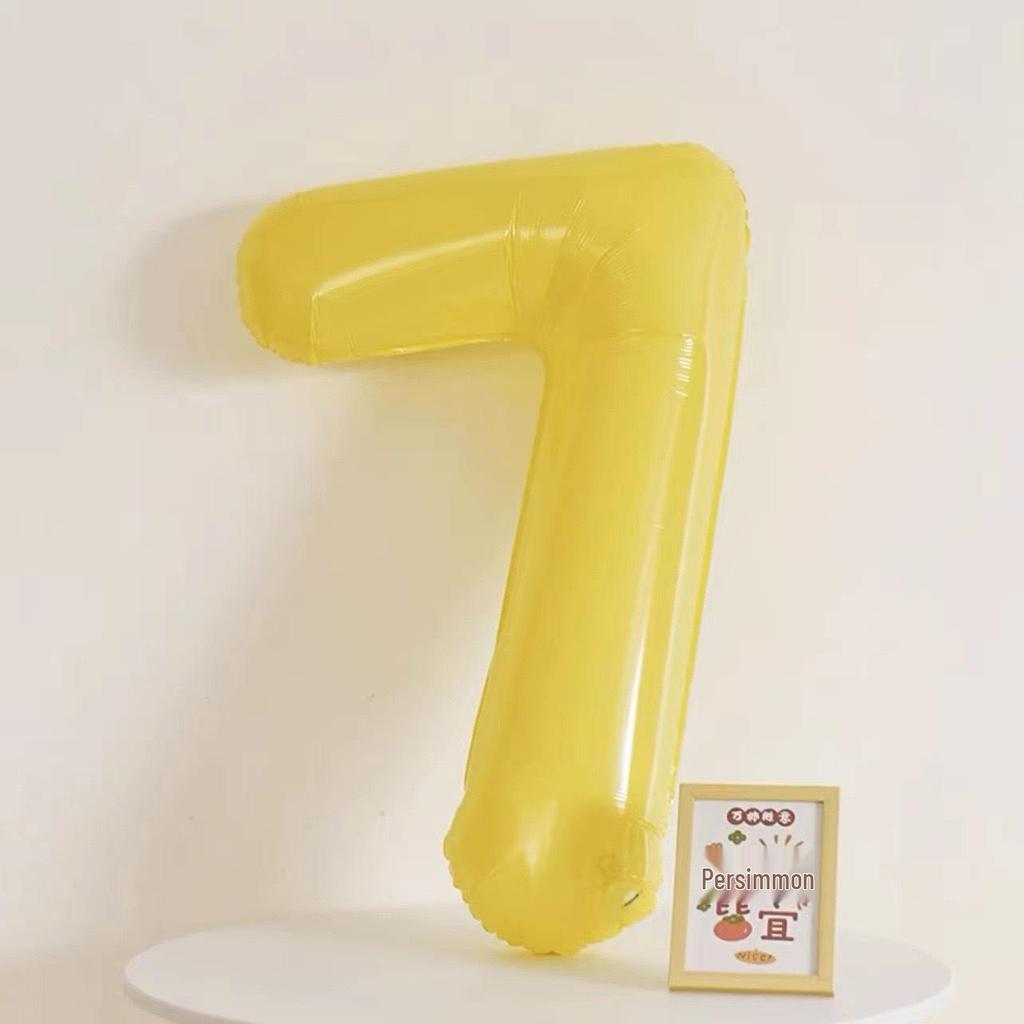 40-Inch Cream Number Balloon for Kids' First Birthday Party Decoration