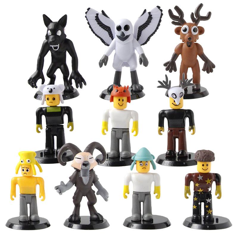 New 99 Nights in The Forest Model Toys Deer Owl Goat Monster Collection Desktop Ornament Toy Kids Birthday Christmas Gift