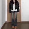 Women's Retro High-Waisted Elastic Micro-Flare Jeans - Plus Size, Slimming Pear-Shaped Fit