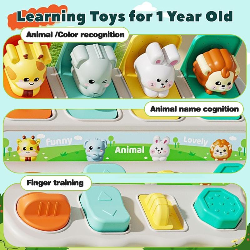 Toddler Interactive Up Animal Toys Early Childhood Education Cause And Effect Development Toys Education Finger Dexterity Toy