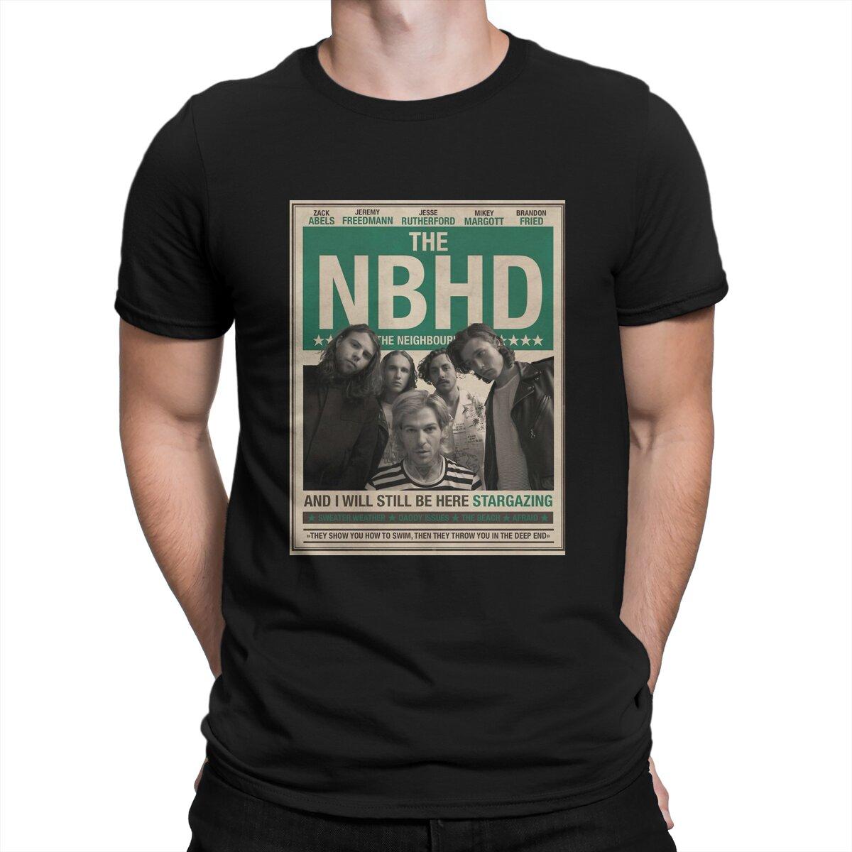 

Men s T-Shirt Stargazing Vintage Pure Cotton Tees Short Sleeve The NBHD Neighbourhood T Shirts O Neck Tops Birthday Gift - Me... S разноцветный
