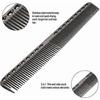 (ColorBlack)Professional Combs Aerospatial Aviation Aluminum Metal Cutting Comb Hairdressing Barbers Salon Comb