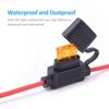 12V 30A Car Motorcycle DC Insert Fuse Holder In Line Mini Blade Adapter Switch Socket Damp Proof Splash Auto Moto Accessories