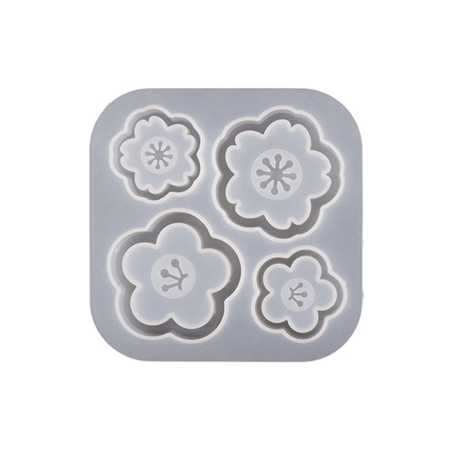 

Блестящий глянцевый геометрический цветочный орнамент силиконовая эпоксидная смола форма DIY брелок кулон ювелирные изделия для украшения сумки ремесло 2