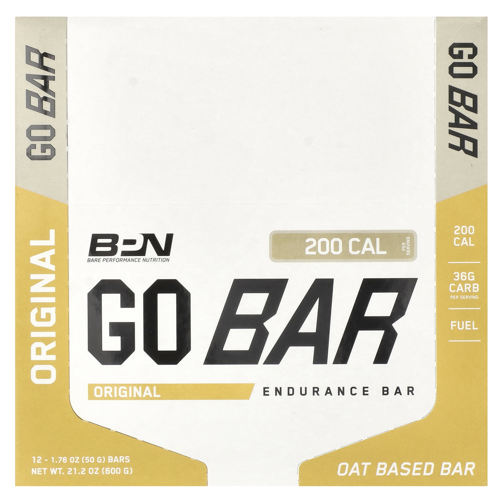 

BPN, Go Bar, endurance bar, original, 12 packs, 50g (1.76oz) each