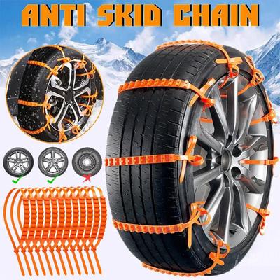 10ks Zimní motocyklová pneumatika Protiskluzový řetěz Přenosný venkovní bicykl elektrický skútr Zabraňte smyku Snow Tire Pásek