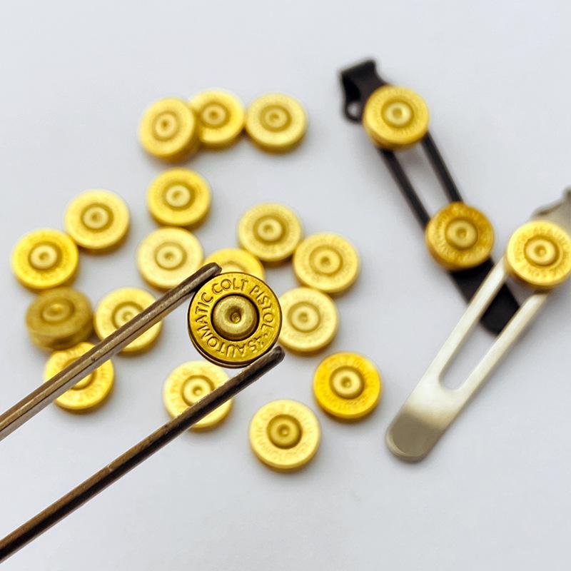 2/6/10pcs Brass Primer Screw Steel Flame Flashlight Clip EDC Knife Bullet Shell Clip Screw