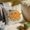 Cushion Cover  Washed Linen  Soft Breathable Decorative Case For Sofa Home Cartoon GGumball DDarwin Pillow cover