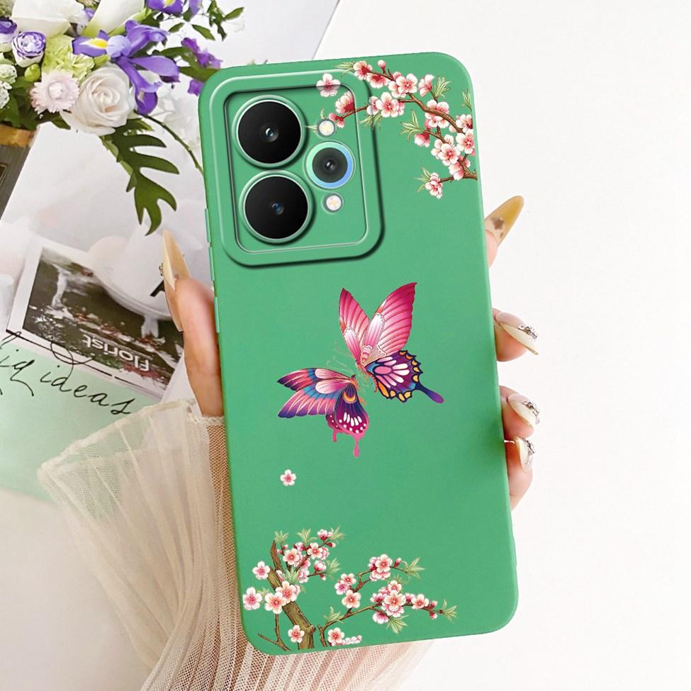 Cover For Realme 15 Pro Casing RMX5101 Silicone Luxury Fashion Flowers Kawaii Cute Painted Shockproof Phone Case