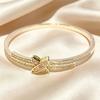2026 Micro-inlaid 18K Gold Gypsy Cross Bracelet Light Luxury Fashion X Diamond Bracelet Hand Jewelry