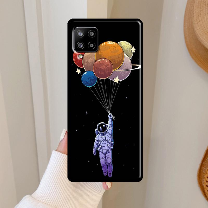 Cartoon Space Astronaut Case For Samsung Galaxy A06 A05 A16 A26 A36 A56 A33 A32 A52 A15 A53 A13 A34 A54 A14 A35 A55